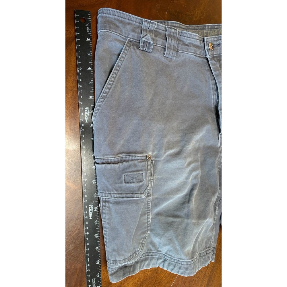 Duluth Trading Company Mens Size 38 Gray Flex Fire Hose Cargo Shorts Relaxed Fit - Picture 12 of 13